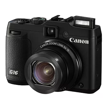 Canon G16 F1.8大光圈星空夜拍類單眼相機(中文平輸) - 加送SD32G+硬式保護貼 黑色