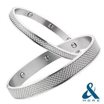 【&MORE】愛迪莫『時尚DNA鍺手環』S星光白