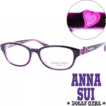 【Anna Sui 】安娜蘇日本Dolly Girl系列潮流平光眼鏡 浪漫桃心女孩款‧五色 DG502704