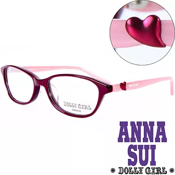 【Anna Sui】 安娜蘇日本Dolly Girl系列潮流平光眼鏡 甜美紅心女孩款‧五色 DG505259