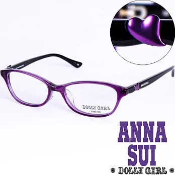 【Anna Sui 】安娜蘇日本Dolly Girl系列潮流平光眼鏡 日系浪漫紫羅蘭甜心夢幻少女款‧五色 DG505791