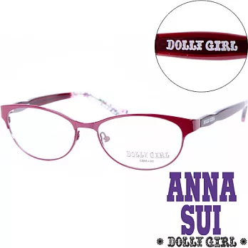 【Anna Sui 】安娜蘇日本Dolly Girl系列復古金屬混合框 繽紛碎花紫紅款‧四色 DG150200紫紅