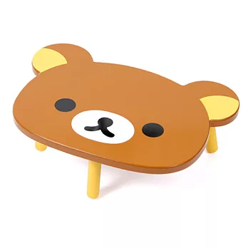 Rilakkuma拉拉熊臉型木製迷你桌。兩色可選熊哥-棕色