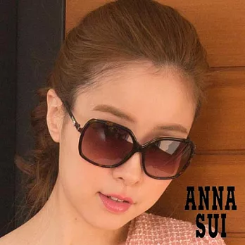 【ANNA SUI 】復古琥珀白鑽小裝飾造形眼鏡 AS878113