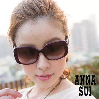 【ANNA SUI 】愛心鏤空白鑽寶石紋造形眼鏡 AS848766