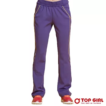 【TOP GIRL】可愛甜心百搭款針織長褲 (神秘紫)M神秘紫