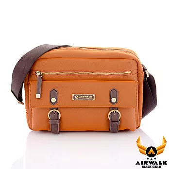 【美國 AIRWALK】頂級時光行者側背包沉穩橘