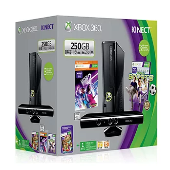 XBOX360 250G Kinect特別版(送：DVD遙控器+高畫質HDMI端子)