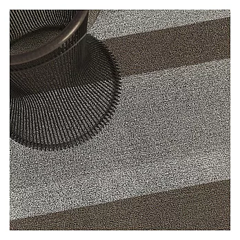 chilewich bold stripe shag 地墊91x152cm(炭灰色)