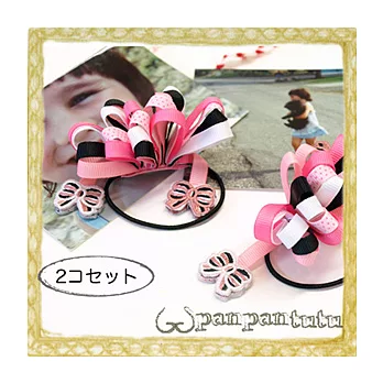Panpantutu 立體蝴蝶結髮束(2入)B