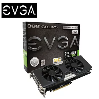EVGA 艾維克 GTX 780TI 3GB SC+ACX COOLER 顯示卡