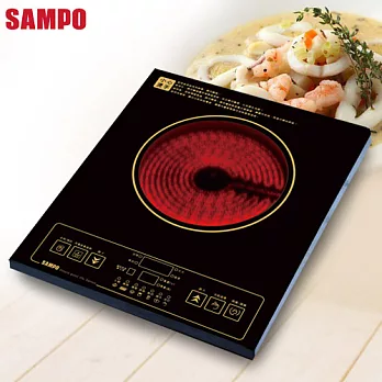 【SAMPO聲寶】1300W變頻不挑鍋電磁爐 KM-LF13P