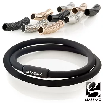 MASSA-G【G1】鍺鈦能量項圈搭配JUST SMILE系列白鋼彎墜費洛蒙47CM