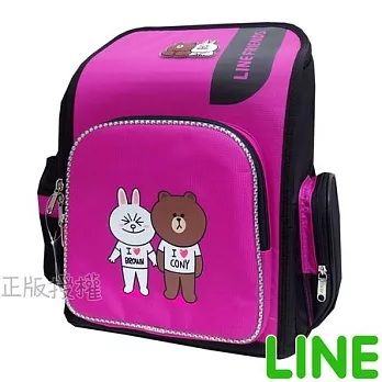 【LINE FRIENDS】㊣版授權 頂級舒壓護脊後背書包(三款)桃色兔兔款