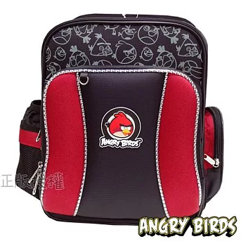 【Angry Birds】憤怒鳥㊣版授權 頂級舒壓護脊後背書包(黑色)黑色