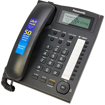 【Panasonic】多功能來電顯示有線電話(KX-TS880) 平行輸入經典黑