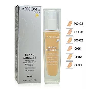 LANCOME蘭蔻 瞬白奇蹟持久粉底液 升級版 SPF50+/PA++ (30ml)PO-03