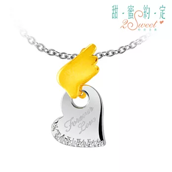 甜蜜約定金飾 ♥天使之戀♥ 金加鋼墜