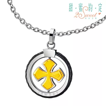 甜蜜約定金飾 ♥轉轉愛♥ 金加鋼墜(男)