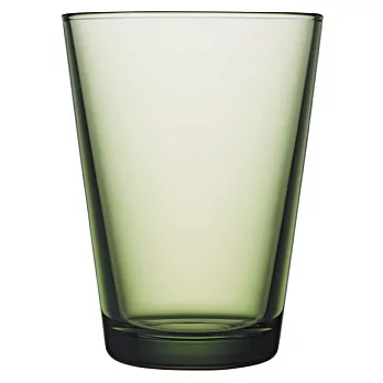 北歐芬蘭 iittala Kartio 水晶玻璃對杯, 40cl森林綠 forest green