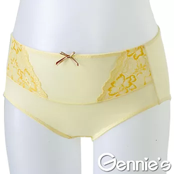 Gennie’s奇妮 休閒蕾絲孕婦中腰內褲(GB47)M粉嫩黃