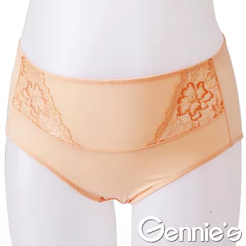 Gennie’s奇妮 休閒蕾絲孕婦中腰內褲(GB47)M粉柑橘
