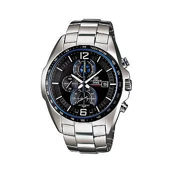 EDIFICE 賽車精髓的發揚光大時尚優質腕錶-銀-EFR-528D-1A