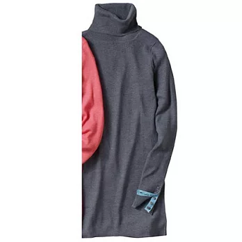 【cecile】親膚貼身高領上衣L炭灰