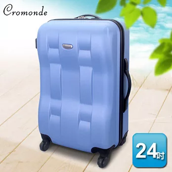 【克洛蒙】24吋ABS登機行李箱-淺藍 AA244-9001