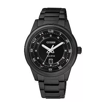 CITIZEN 個人風采時尚潮流個性腕錶-黑-FE1104-55E