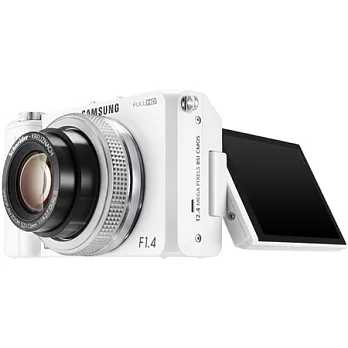 (平輸中文)SAMSUNG EX2F F1.4超大光圈隨身機-送32GC10卡+皮套+專用鋰電池+充電器/白色