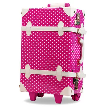 LEGEND WALKER 姊妹牌 WORLD TRUNK 19吋點點復古箱─紅色點點19吋紅色點點