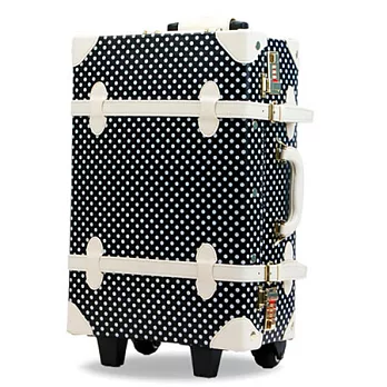 LEGEND WALKER 姊妹牌 WORLD TRUNK 19吋點點復古箱─黑色點點19吋黑色點點