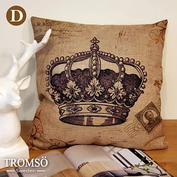 TROMSO棉麻抱枕-品味英倫D款