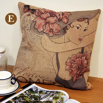 TROMSO棉麻抱枕-品味英倫E款