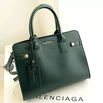 PrincessParty名媛風質感磁釦真皮女包(綠色)