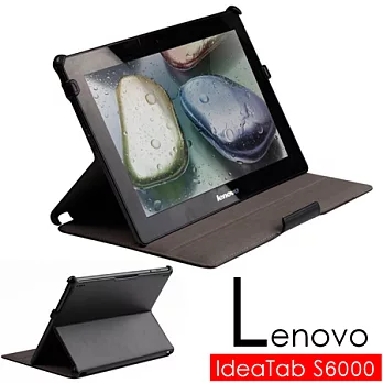 聯想 Lenovo IdeaTab S6000 專用頂級薄型平板電腦皮套 保護套 可多角度斜立