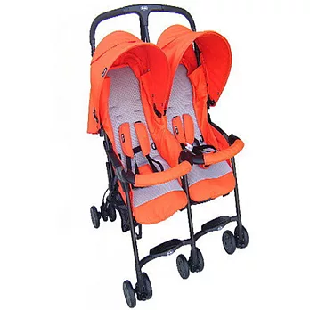 Coco Latte 高級雙胞胎秒縮車(桔色)