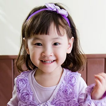 Cutie Bella彈性Bow Rhine髮帶-Lilac