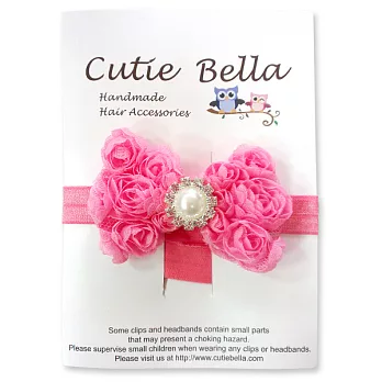 Cutie Bella彈性Rosset Pearl髮帶-Smitten