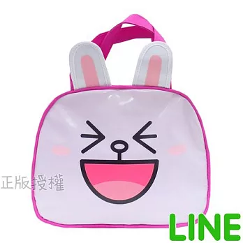 【LINE FRIENDS】㊣版授權 造型便當收納袋(三款)白色兔兔款