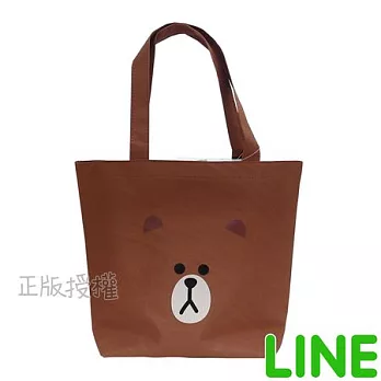 【LINE FRIENDS】㊣版授權 造型萬用收納袋(三款)咖啡色熊大款