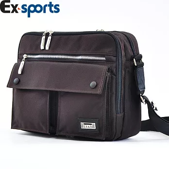 Ex-sports 格局 防水休閒公事包(30cm)咖啡