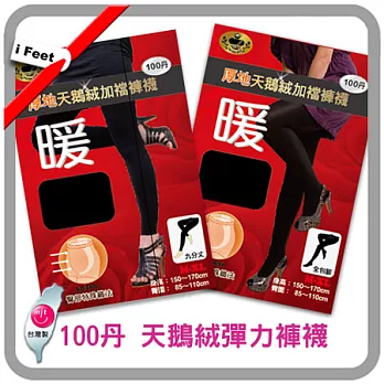 【coco bear】100D天鵝絨加檔保暖褲襪-6雙入全足