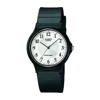 CASIO 精簡對時暢銷型指針式腕錶-白面-MQ-24-7B3