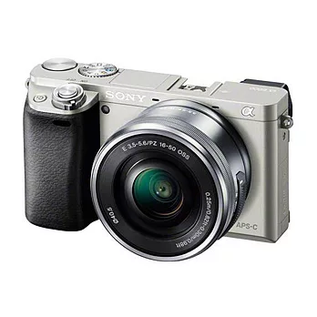 【SONY】 ILCE-6000L 變焦鏡組(公司貨)+SD32GC10+專用電池X2+清潔組+小腳架+讀卡機+保護貼+保護鏡+專用包+專用遙控器-銀色