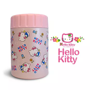 【Hello Kitty】寬口400cc真空保溫罐_KV-8806 (附多功能保護提袋)