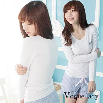 【VOUGE LADY】暖暖秋冬保暖發熱衣系列(白)S白