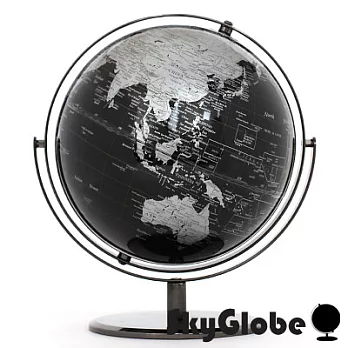 【SkyGlobe】10吋精緻黑色360度旋轉地球儀(英文版)