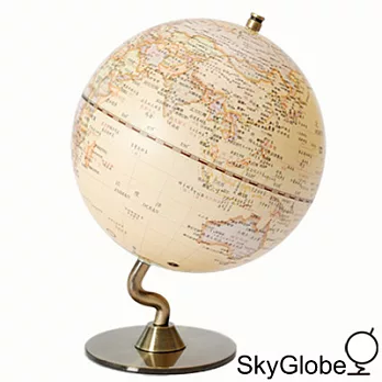 【SkyGlobe】5吋仿古金屬底座地球儀(中文版)